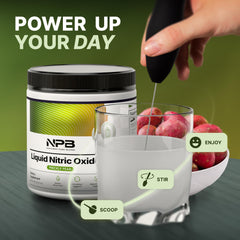 Nature's Pure Blend liquid nitric oxide label focuses on L-Arginine and L-Citrulline for nitric oxide support.
