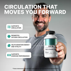 Capsules of Nature's Pure Blend Nitric Oxide for Men in a convenient daily supplement