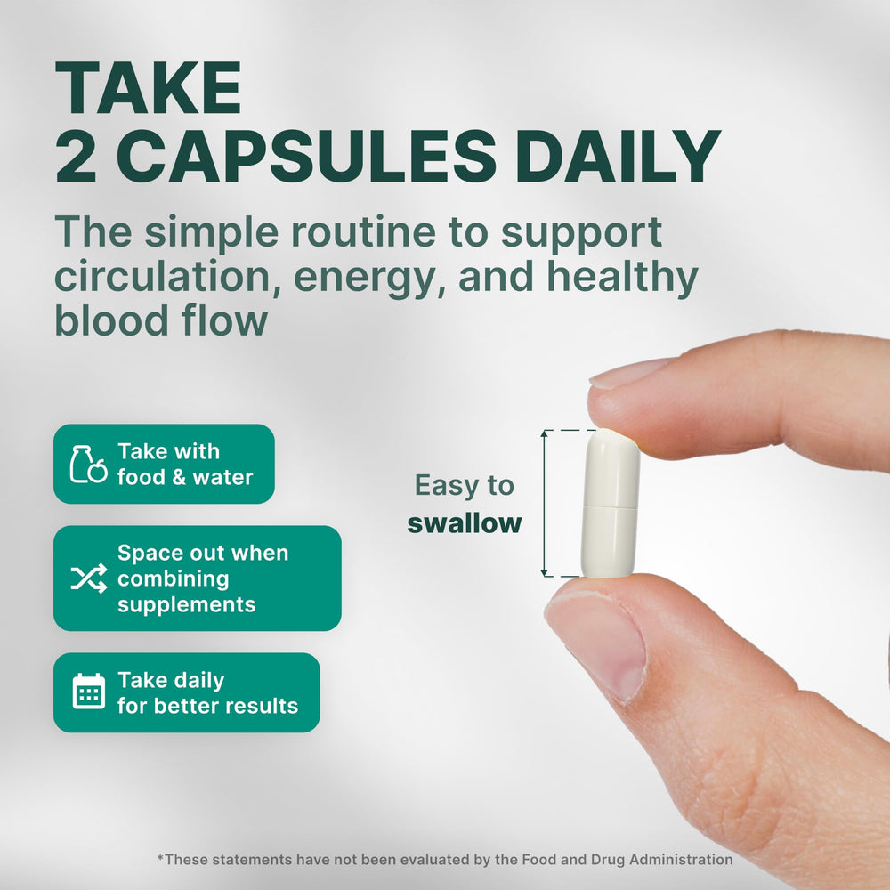 Daily-use dosage setup for Nature's Pure Blend Nitric Oxide for Men