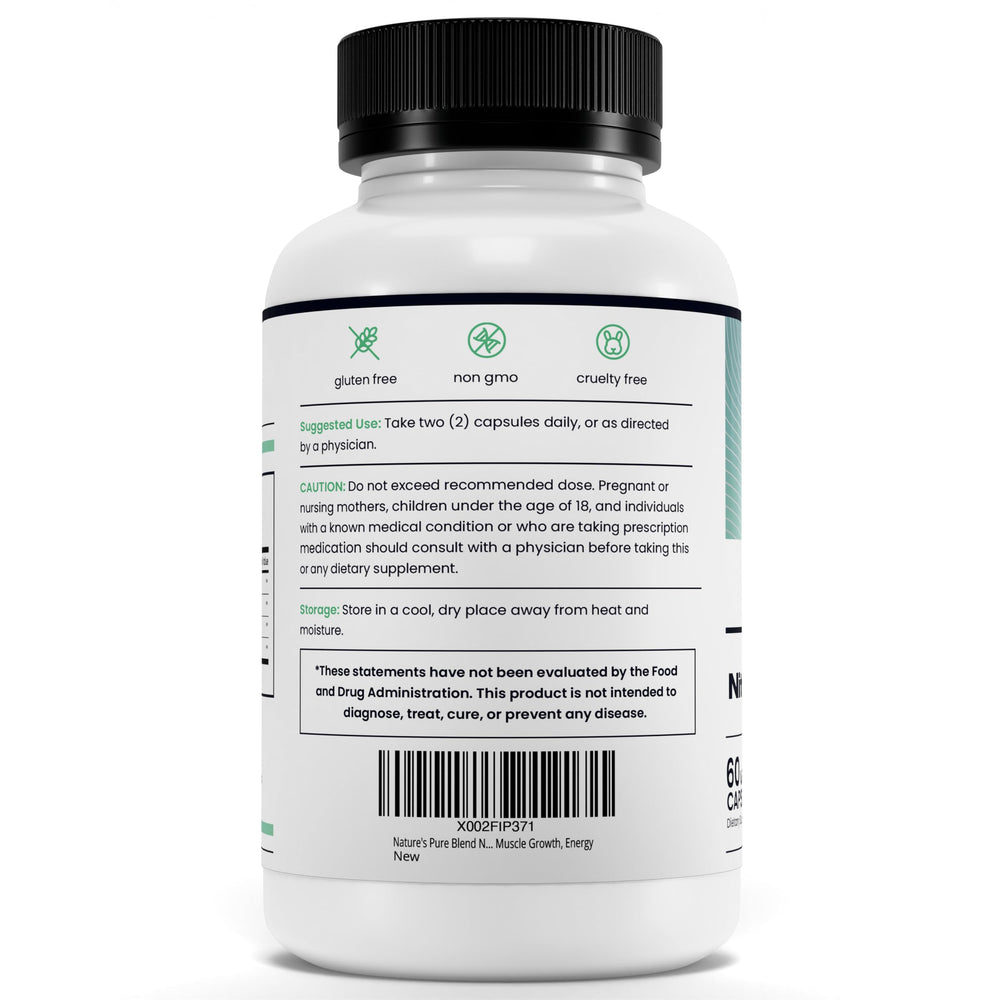 Endurance-focused shot with Nature's Pure Blend Nitric Oxide for Men in action