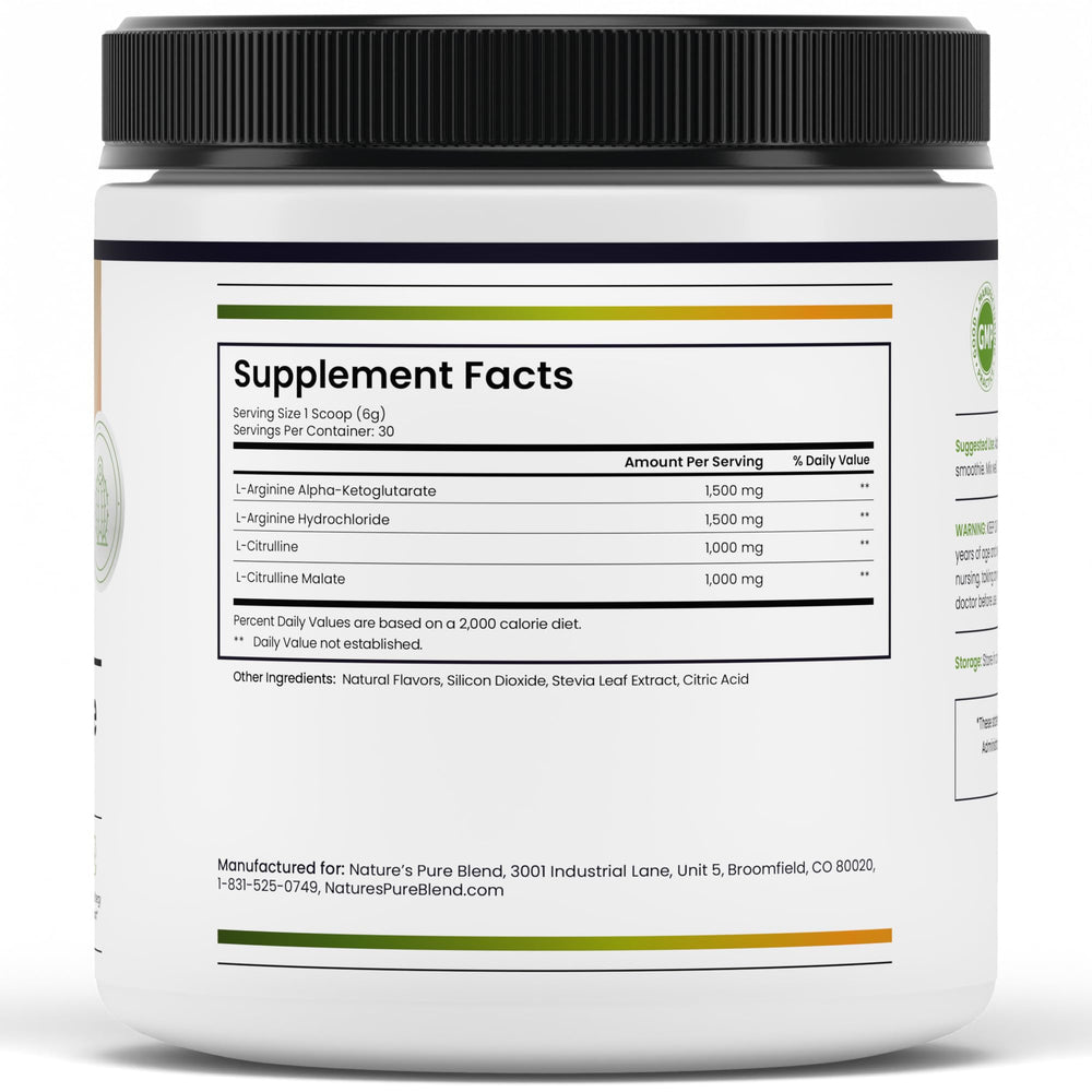 Nature's Pure Blend preworkout scene suggests an active lifestyle and energy support.