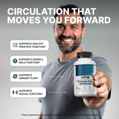 Nature’s Pure Blend Prostate Flow capsules ready for everyday routine and energy support.
