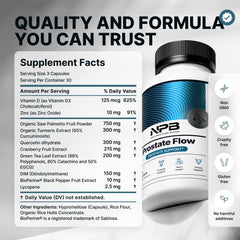 Nature’s Pure Blend Prostate Flow daily-use pack demonstrates convenient capsule regimen.