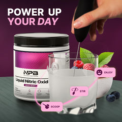 Nature's Pure Blend serving poured before training to support endurance
