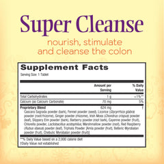 Nature's Secret Super Cleanse bottle pour showing convenient dosage