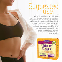 Nature's Secret Ultimate Cleanse fiber packaging front highlighting colon detox concept.