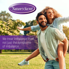 Nature's Secret Women’s bottle in hand as part of daily routine.