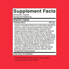 Nature's Sunshine Blood Stimulator label close-up hints at herbal blend.