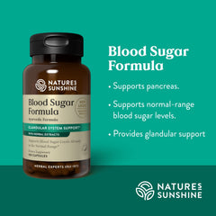 Capsules closeup of Nature's Sunshine Blood Sugar Formula