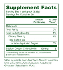 Lime Twist aroma from Nature's Sunshine Chlorophyll Stick Pack enhances refreshment.