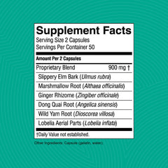 Nature's Sunshine CLT-X slippery elm bark image, soothing support for the digestive tract.