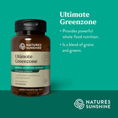 Nature's Sunshine Ultimate Greenzone chia seeds highlight omega fatty acids.