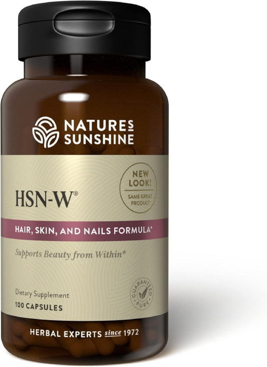 Nature's Sunshine HSN-W bottle front for daily wellness support.