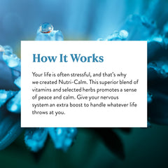 Nature's Sunshine Nutri-Calm tablets array for everyday calm routines.