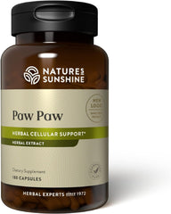 Nature's Sunshine Paw Paw Cell-Reg bottle label for daily wellness routines.