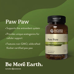 Closeup of Nature's Sunshine Paw Paw Cell-Reg capsules for daily use.