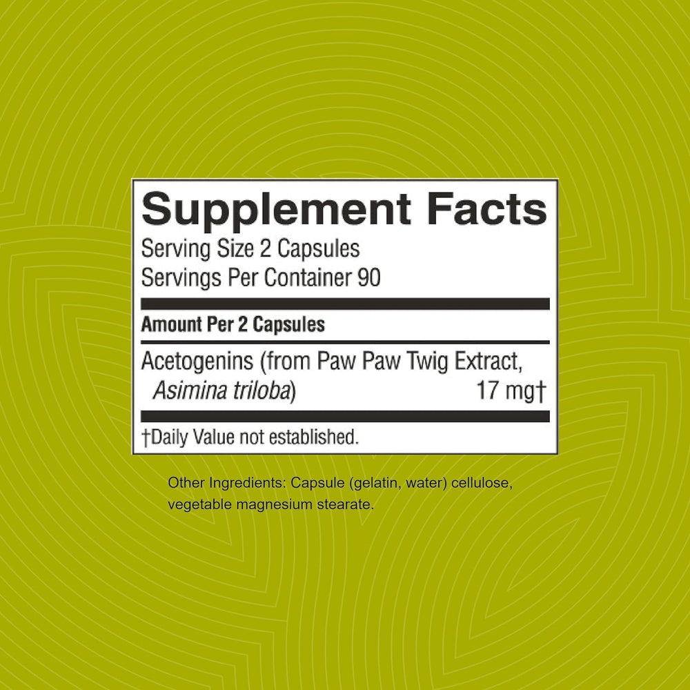 Nature's Sunshine Paw Paw Cell-Reg capsules on white for daily routines.