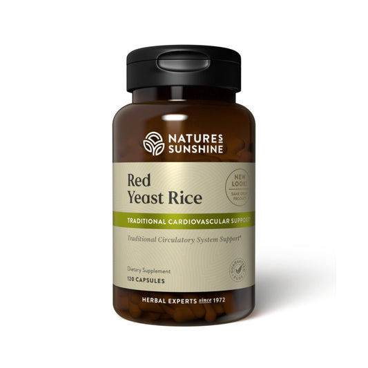 Nature's Sunshine Red Yeast Rice capsules for daily cholesterol balance support