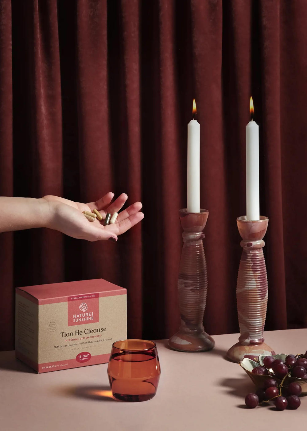 Nature's Sunshine Tiao He Cleanse packaging box, easy to identify traditional herbs for holistic cleansing.