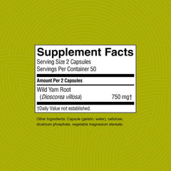 Nature's Sunshine Wild Yam capsules pour for easy dosing