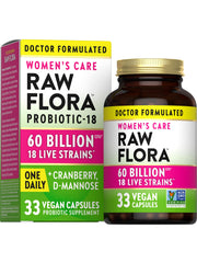 Nature's Truth Raw Flora Women's Probiotics bottle front for daily wellness