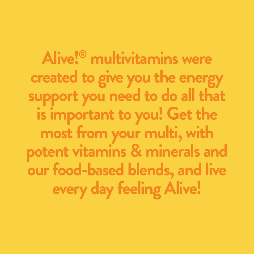 Nature's Way Alive Daily Energy gluten-free badge communicates allergen-free choice.