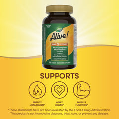 Alive! Max3 Daily Greens blend emphasizing greens and antioxidants