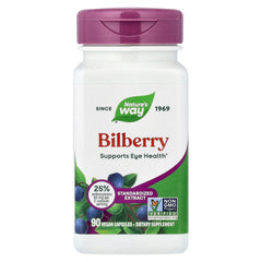 Nature's Way Bilberry capsules support visual adaptation to light.