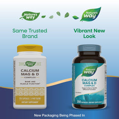 Nature's Way Calcium Magnesium D3 Complex capsules are easy to swallow