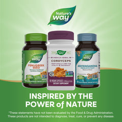 Nature's Way Cordyceps packaging made from recycled materials.
