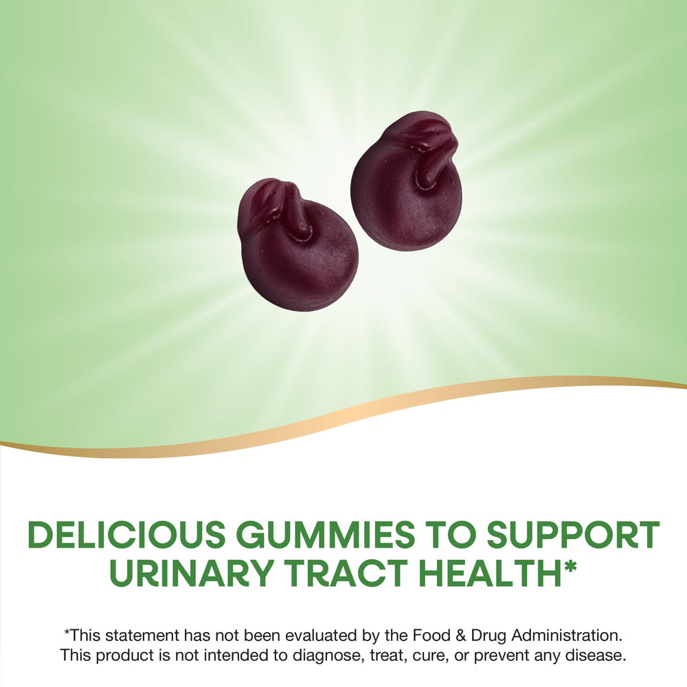 Nature's Way CranRx gummies close up showing berry texture for daily wellness
