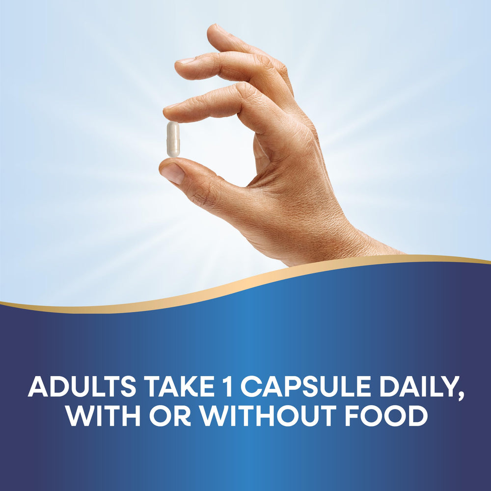 Nature's Way Fortify Optima label notes NutraFlora scFOS prebiotic inclusion.