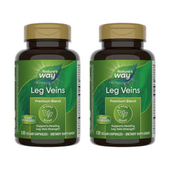 Nature's Way Leg Veins bottle front shows the 6-herb blend
