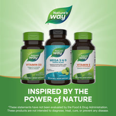 Packaging may vary for Nature’s Way Mega 3/6/9 lime softgels