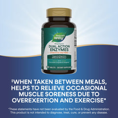 Label highlights pancreatic and systemic enzymes on Nature's Way Mega-Zyme bottle