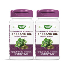 Nature's Way oregano oil bottle front for daily wellness routine.