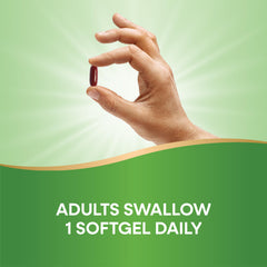 Daily dose of Nature's Way Resveratrol-Forte softgels ready to take