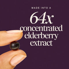 Nature's Way Sambucus elderberry gummies family use scene highlighting kid-friendly daily option.