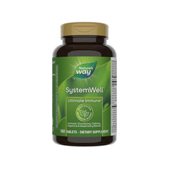 Nature's Way SystemWell Ultimate Immune tablets close-up showing immune support formula