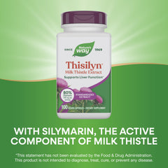 Nature's Way Thisilyn dosage instruction image shows daily capsule timing.