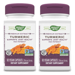 Nature's Way Turmeric Max Potency bottle shows premium extract for joint support