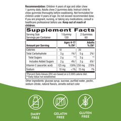 Nature's Way Vitamin C Gummies use gluten-free plant-based pectin instead of gelatin.