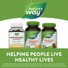 Nature's Way set of 2 bottles with 120 gummies for convenient savings.