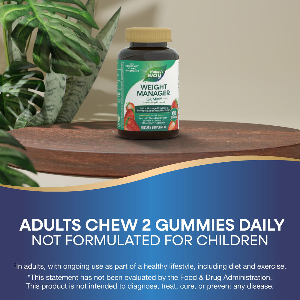 Nature's Way Weight Manager Gummy two gummies daily is easy