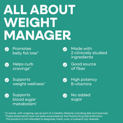 Nature’s Way Weight Manager is sugar-free and free from common allergens.