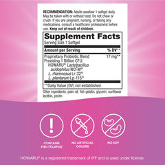 Packaging and label of Nature's Way Women's Probiotic Pearls