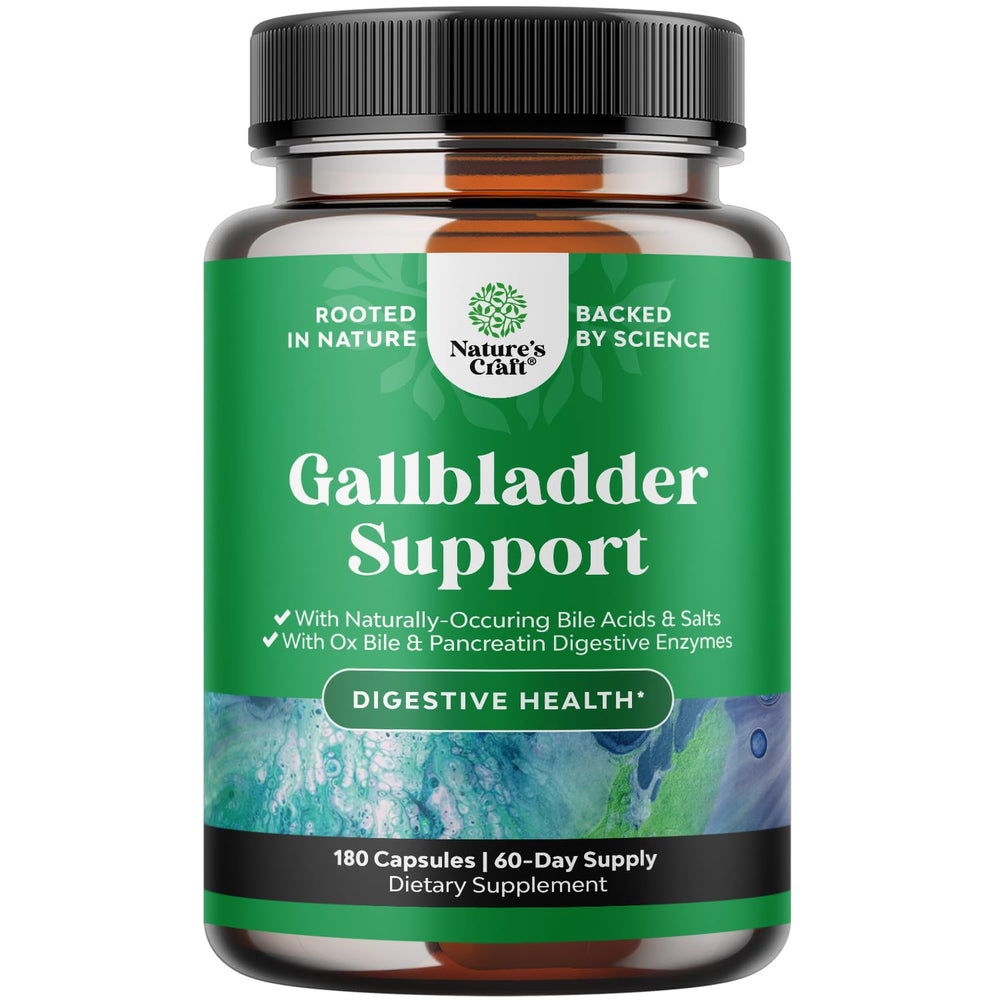 Nature's Craft Ox Bile Salts bottle for digestive support.