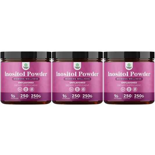 Nature's Craft Premium Inositol Powder jar on shelf for daily balance.