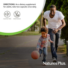 NaturesPlus AgeLoss Eye Support astaxanthin and zeaxanthin highlighted for retina support