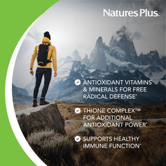 NaturesPlus AgeLoss First Day label reveals gluten free and vegetarian formula at a glance